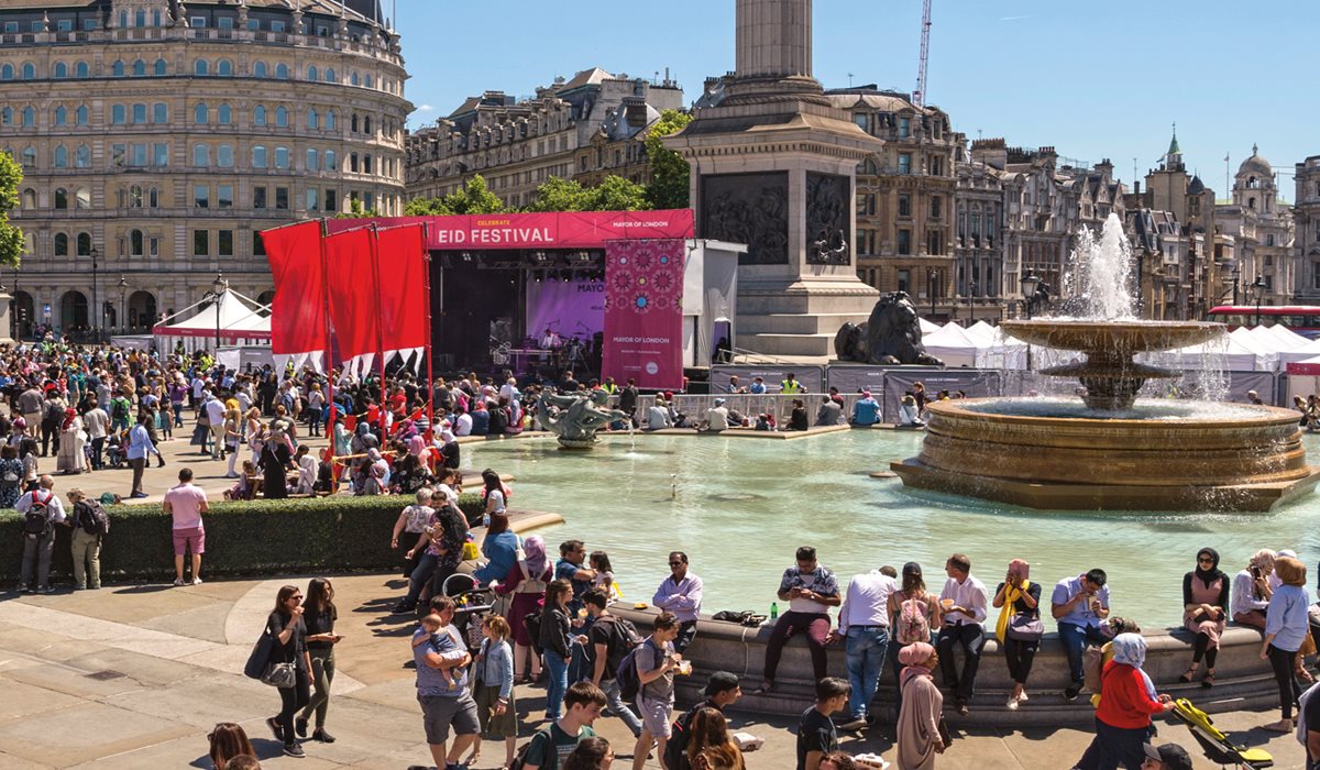On July 2 in central London's Trafalgar Square, Shubbak musicians played sets on the main stage of the Mayor of London's Eid Festival. "We select artists because of their innovative approach and their creativity," said Shubbak's artistic director, Eckhard Thiemann. 