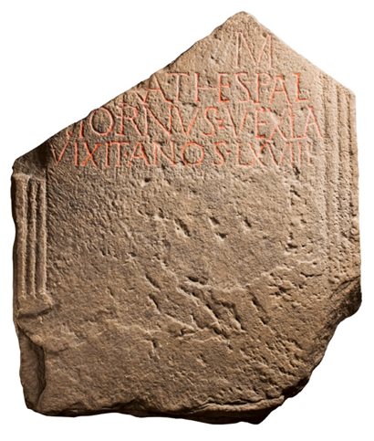 <p>This fragmentary tombstone commemorates a man named Barates, who archeologists speculate may have been the Palmyrene husband who erected a memorial to his Britannian &ldquo;freedwoman and wife,&rdquo; Regina.&nbsp;</p>

