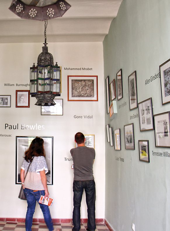 <p>Popular with tourists visiting <span class="smallcaps">talim</span> is the room of photographs showing Legation literati, named the Paul Bowles Wing after the author and musicologist who spent decades in Tangier and donated some 72 hours of traditional Moroccan music that he recorded in the 1950s.</p>

