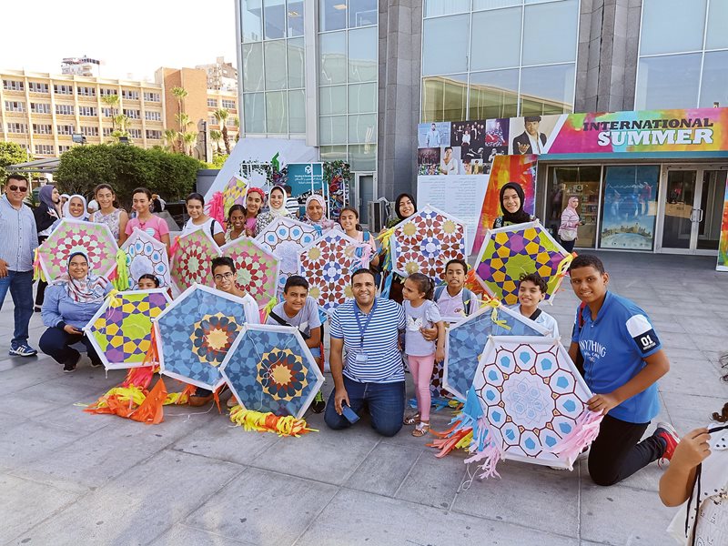 In 2019 EHRF helped sponsor a workshop for children and youth in Alexandria, Egypt, in which minbar patterns inspired kite designs.