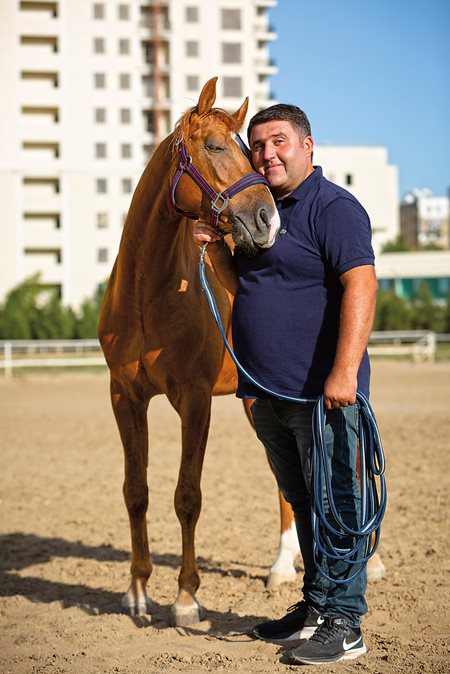 trainer and Baku Golden Horse Therapeutic and Educational Center founder Sarxan Tagiyev