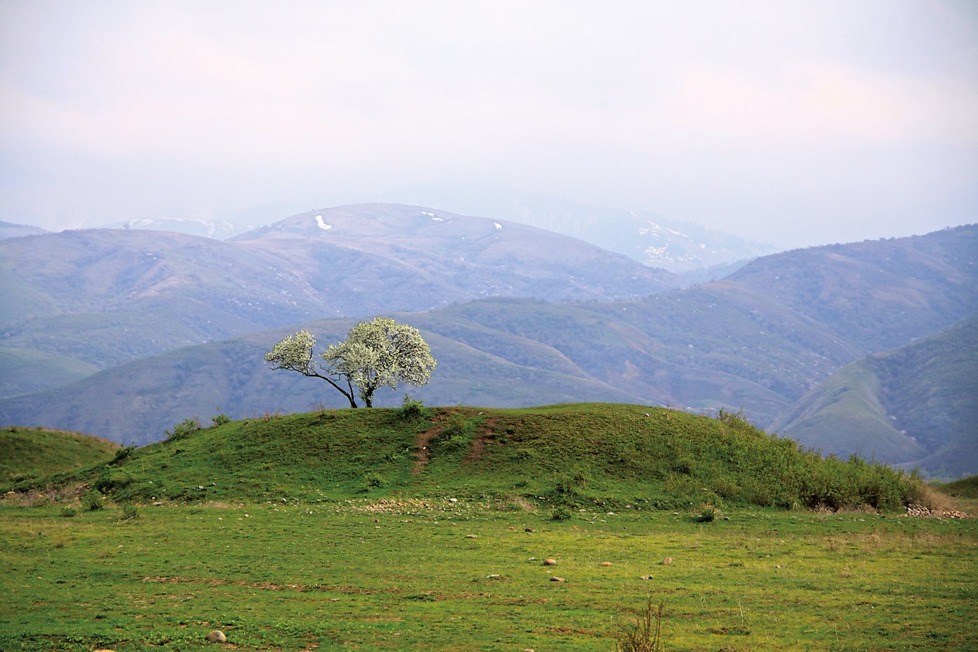 Burial mounds like this one at Issyk Kurgan just outside Almaty can be found as far west as Poland and as far east as southern Siberia.