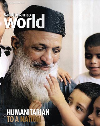 Bangladeshi photojournalist, educator and activist Shahidul Alam carries his camera with purpose. This is evident in the November/December 2004 story “Humanitarian to a Nation: Abdul Sattar Edhi,” below  and bottom left, where Alam took readers into the inner workings of Edhi’s network of humanitarian efforts of ambulances, homeless shelters, orphanages and rehabilitation centers in Pakistan.