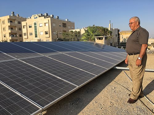 In Tlaa al-Ali, on the northwest side of Amman, Jordan, Yousef al-Shayeb proudly regards an array of pv panels that, since installation in 2013, have cut Masjid Abu Ghuweileh’s electricity bill to zero. By 2019 about 500 mosques in Jordan were running on solar power, and the Jordanian government has plans to extend pv to all but the smallest of the country’s 6,500 mosques.