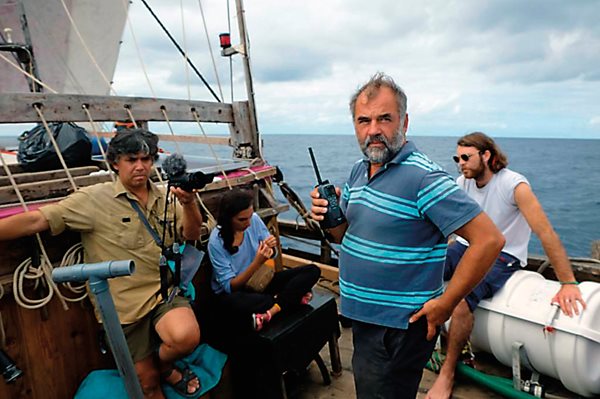 In late November, two days into what would become the 39-day sail from the Canary Islands to the Dominican Republic, Beale communicated with a passing catamaran regatta. 