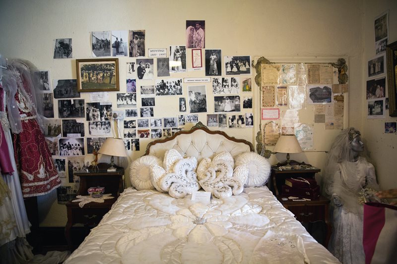 She has filled the home, including a bedroom with images, newspaper clippings and kitabs, which can be seen in the glass case. After apartheid ended, Auntie Patty and her husband returned to Simon&#39;s Town in 1995 to reclaim her family&rsquo;s confiscated property. &ldquo;Our community was wonderful,&rdquo; she says.