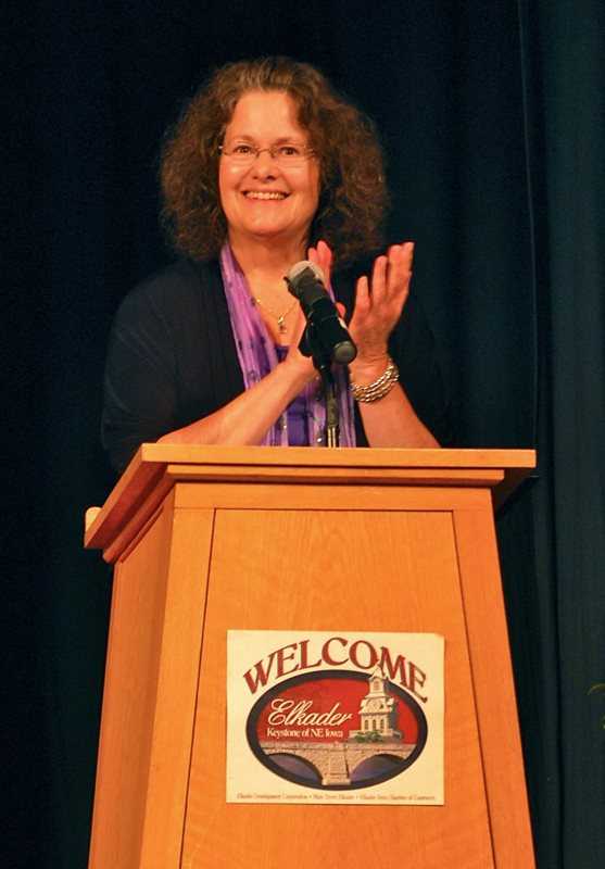 Abdelkader Education Project co-founder and executive director Kathy Garms opened the group&rsquo;s seventh annual forum on September 19 in Cedar Rapids. Students competed for scholar-ships in the Abdelkader Global Leadership Prize, and educators explored the legacy of Algerian freedom fighter and peacemaker Amir (Prince) Abd el-Kader.