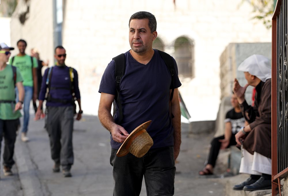 &ldquo;Twenty years I&rsquo;ve been walking&mdash;one or two hours every morning, but just around my village near Nazareth, and always alone. I want to try walking with a group,&rdquo; says Hani Abu Taih as he sets out on the Masar Ibrahim from Bethlehem&rsquo;s Manger Square.